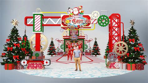 Santas Toy Factory Xmas Concept On Behance