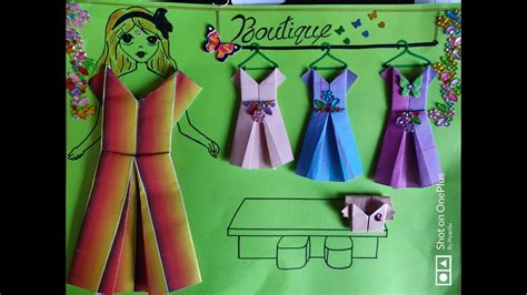 Paper Folding Competition Doll Dress Youtube