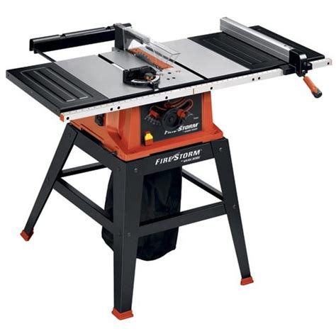 Power Tools Firestorm 10 Inch 15 Amp Table Saw With Stand Fs210ls