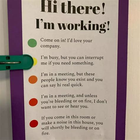 Brilliant Working Mom Created Printable Signs To Keep Kids Away And
