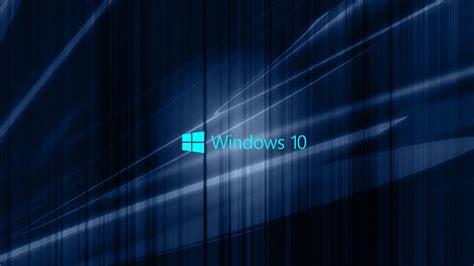 Free Download Windows 10 Wallpaper With Blue Abstract Waves Hd