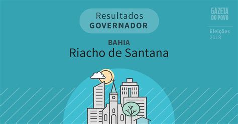 Resultados Governador Riacho de Santana BA Eleições 2018