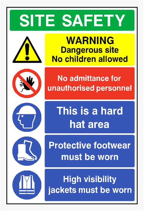 Construction Site Safety Sign Construction Site Entrance Signs Hd