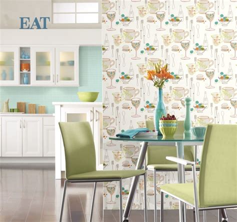 wallpaper accent wall kitchen - Yahoo Image Search Results Wallpaper