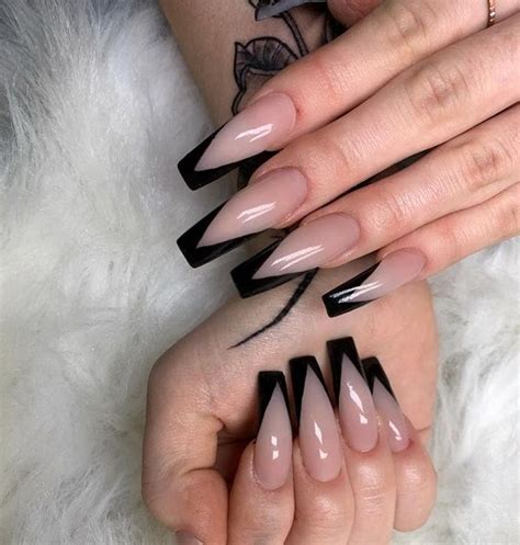 Black Tip Acrylic Nails Coffin Explore The Official Opi Site And