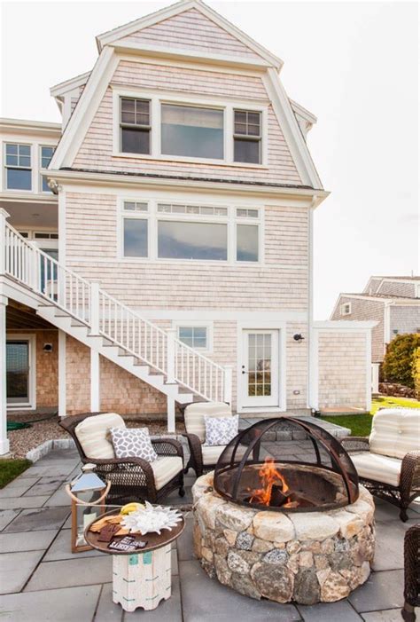 Inspirations On The Horizon Coastal Fire Pit Areas Beach Cottage