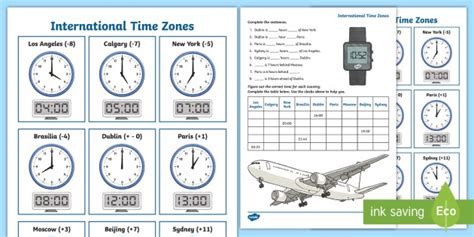 This tool can also be used to teach and review. What Are Time Zones? Worksheets | 99Worksheets
