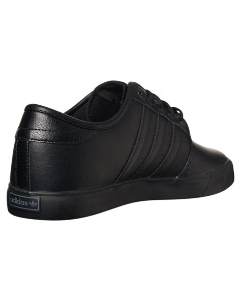 Adidas Mens Seeley Leather Bts Shoe Black Black Surfstitch