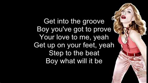 Madonna Into The Groove Lyrics On Screen Youtube