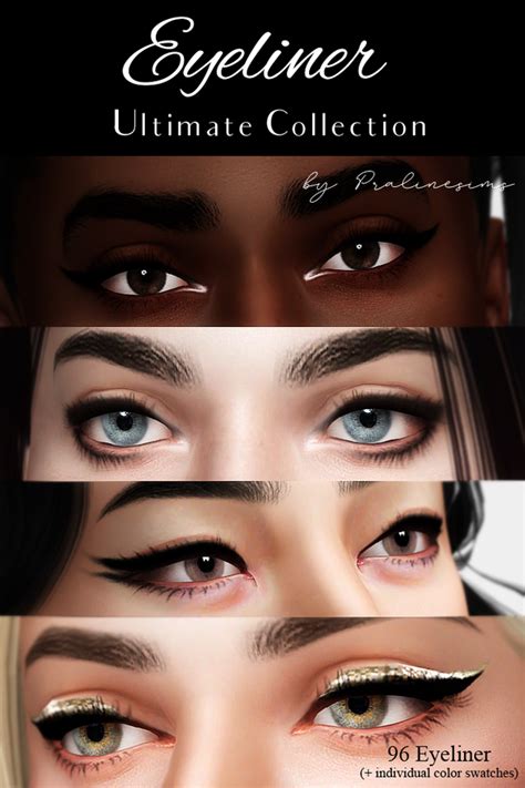 Eyeliner Ultimate Collection Pralinesims On Patreon Sims 4 Body