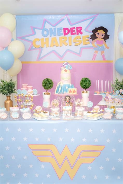 Pastel Wonder Woman Party Pretty My Party Party Ideas
