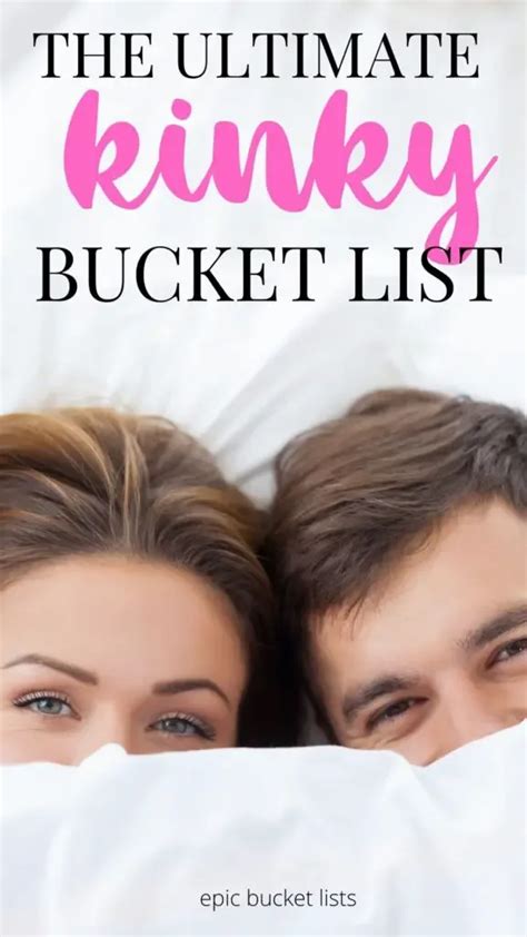Exciting Kinky Bucket List Ideas