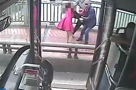 Moment Bus Driver Saves Suicidal Woman From Jumping Off Bridge Caught