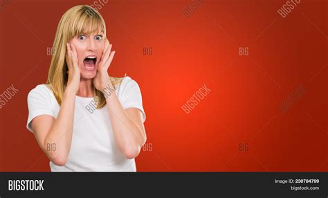 Portrait Shocked Woman Image And Photo Free Trial Bigstock