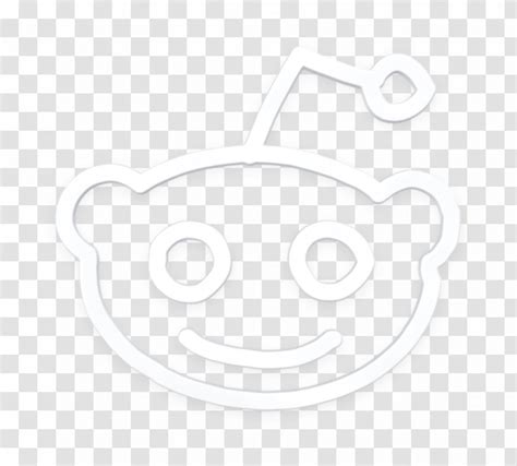 Logo Icon Reddit Head Line Art Transparent Png