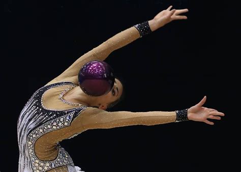 My daughter is dying to see it. Linoy Ashram (Israel) won bronze in ball at World Cup ...