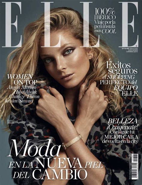 The title means she or her in french. Enikő Mihalik - Elle Magazine Spain September 2016 Issue ...