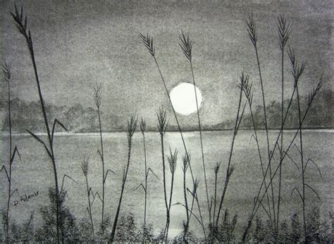 Наброски и зарисовки (ах им репина). pencil drawings of the sunset - Google Search | Landscape ...