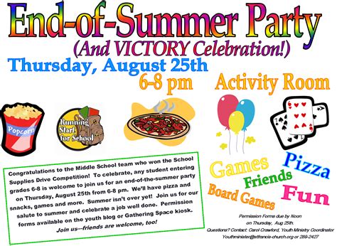 St Francis Youth Group End Of Summer Party