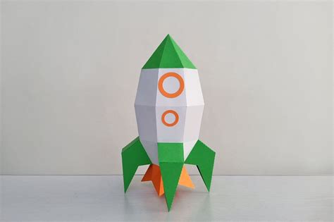 Paper Toy Diy Paper Paper Crafts Toy Rocket Rocket Lamp Boss Light