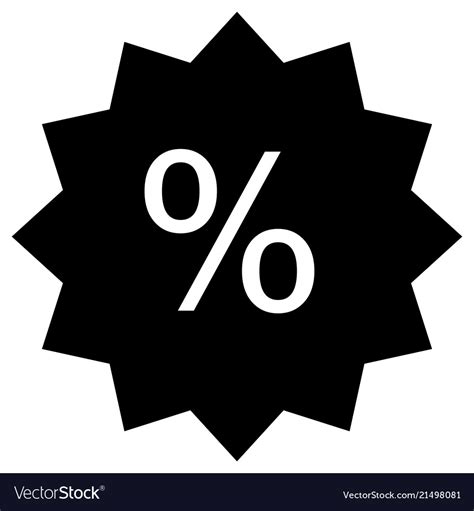 Discount Icon Flat Design Style Icon Royalty Free Vector