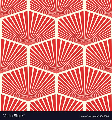 Abstract Seamless Geometric Red Pattern Royalty Free Vector