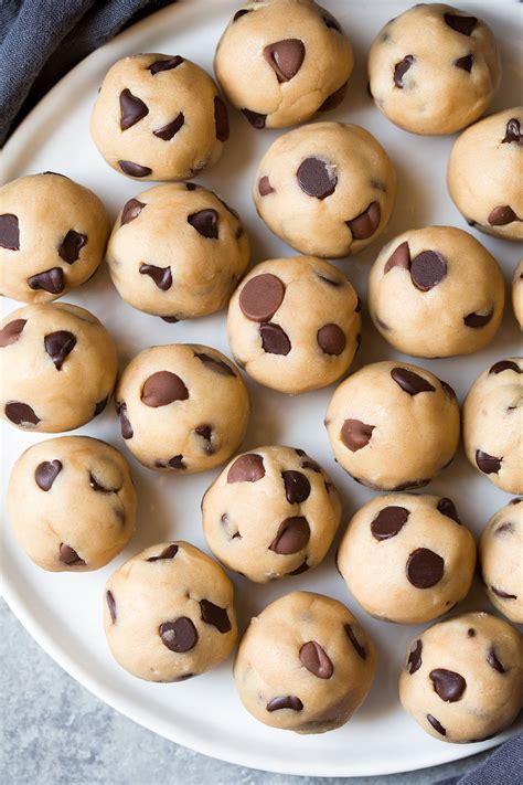 You may also use a small bowl for your food coloring dish. Chocolate Chip Cookie Dough Bites - Cooking Classy
