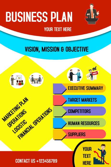 Business Plan Infographics Template Postermywall