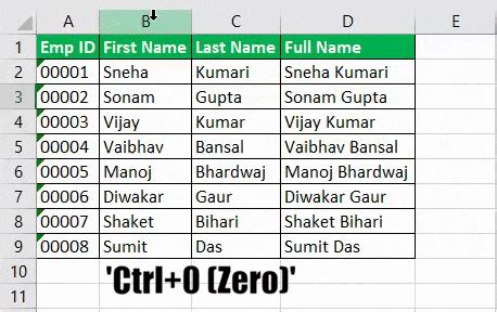 From this data set, we're going to hide the employee's social security numbers from a printed document by first selecting the column. How to Hide Columns in Excel? (Using Top 4 Super Easy Methods)