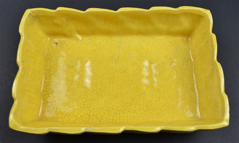 McCoy Art Pottery - Vintage Yellow Rectangle Planter - 9.5" Long