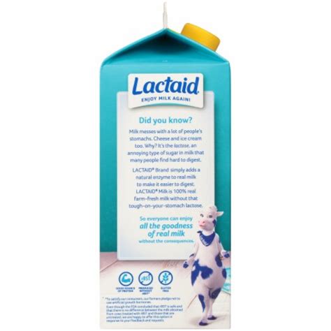 Lactaid Lactose Free Calcium Fortified Low Fat Milk 12 Gal Kroger
