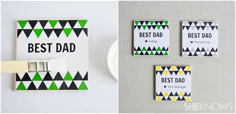 Diy Personalized Coasters For Fathers Day