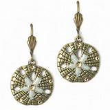 Pictures of Sand Dollar Earrings Jewelry
