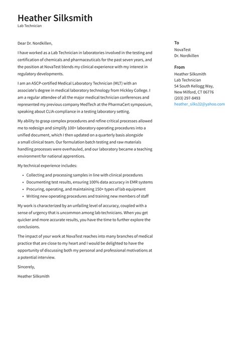 Application Letter Of Lab Work Lab Technician Job App - vrogue.co