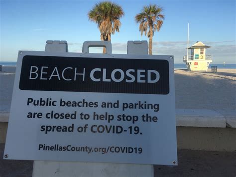 Community Complying With Pinellas County Beach Closures Sheriff Says