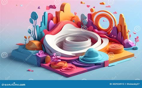 Radiant Realms: Contemporary UI UX Symphony. AI Generate Stock Photo