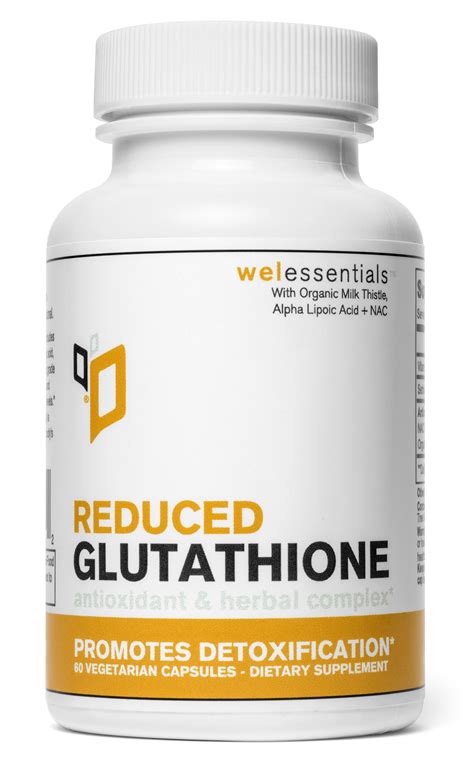 Wel Essentials Reduced Glutathione Complex Vegetarian Capsules, 60 Ct - Walmart.com - Walmart.com