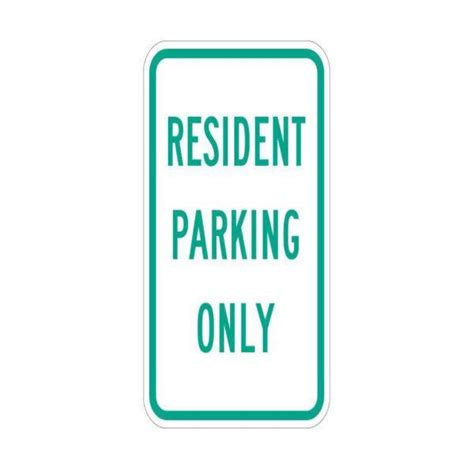 Resident Parking Only Printed Stickers Available