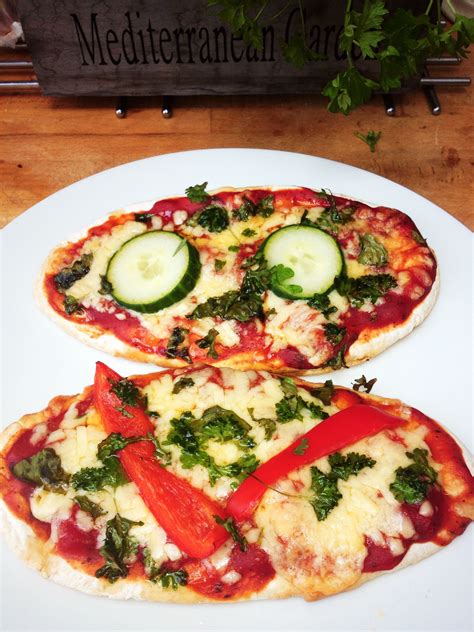 Pita bread is a great surface to build a pizza on. Pitta bread pizza | Recipes, Healthy recipes, Delicious vegetarian