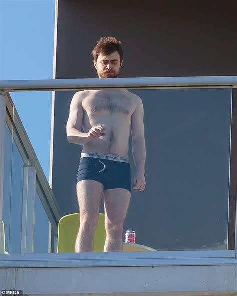 Daniel Radcliffe Enjoys A Cigarette In His Underwear On His Hotel Balcony In Adelaide Express