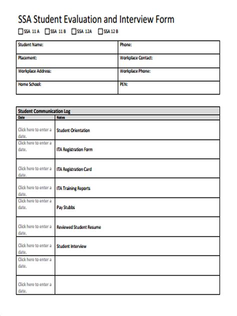 Interview Evaluation Form Free Templates In Pdf Word Excel