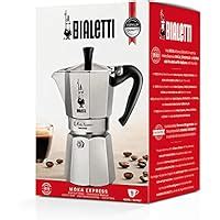 Bialetti Caffettiera Moka Express 9 Tazze Manico Anti Scottatura Non