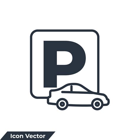 Parkplatz Symbol Logo Vektor Illustration Symbolvorlage Für