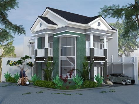 Pemilik rumah akan memiliki kesan minimalis, sederhana, dan modern. Desain Rumah Hook / Hoek Pak Febry di Pondok Ungu ...
