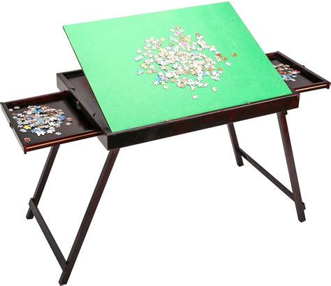 Jigsaws And Puzzles Jigsaws Wooden Jigsaw Puzzle Table Storage Folding