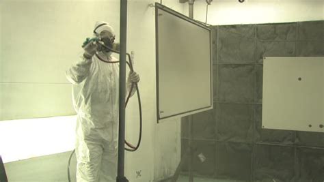 Industrial Spray Painting 5 Stock Footage Video 100390 Shutterstock