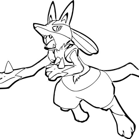 Lucario For Kids Coloring Page Download Print Or Color Online For Free
