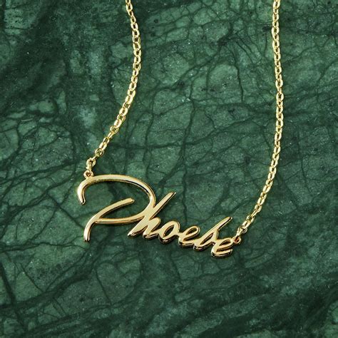 Personalized Name Necklace Gold Name Necklace Custom Necklace With