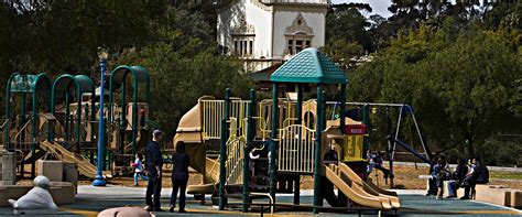 A gallery is a place where people see art. Pepper Grove Playground | Balboa Park