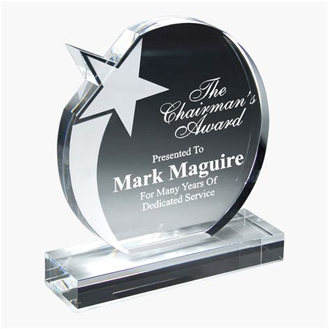 Personalized Crystal Employee Award Retirement Appreciation Gift